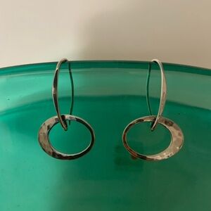 Ed Levin Sterling Silver Petite Elliptical Earrings